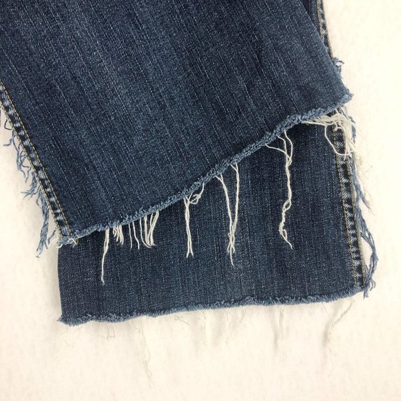 7FAMK High Waist Vintage Bootcut Blue Jeans Sz 28 - Picture 3 of 12